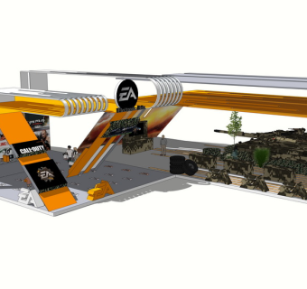 汽车展厅SU模型SU模型下载