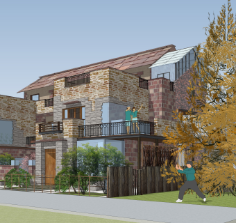 民宿SU模型下载