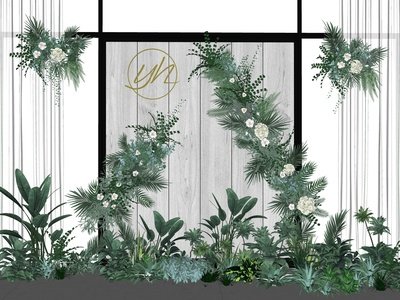 现代风格美陈SU模型下载