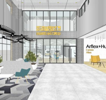 简约风格办公室模型SU模型下载