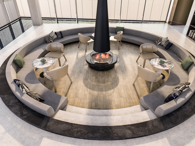 【悬赏模型】现代风格洽谈区SU模型下载