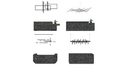 现代风格酒店前台SU模型下载