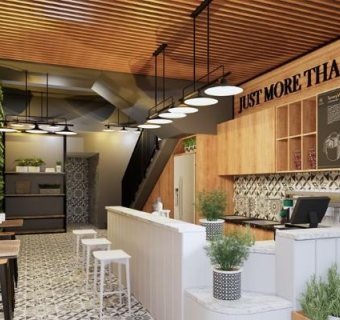 北欧风格咖啡厅SU模型下载