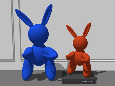 现代雕塑SU模型下载