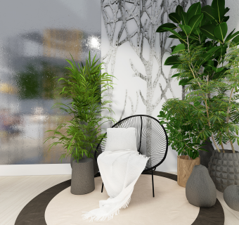 现代风格甜品店SU模型下载