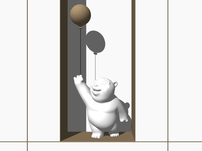 现代风格雕塑SU模型下载