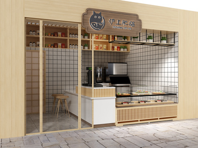 日式快餐店SU模型下载