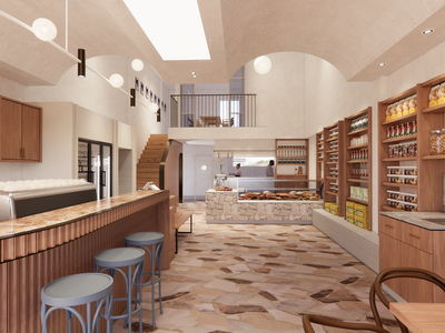 【SU悬赏模型】北欧风格面包店SU模型下载