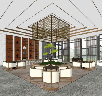 新中式SU模型下载