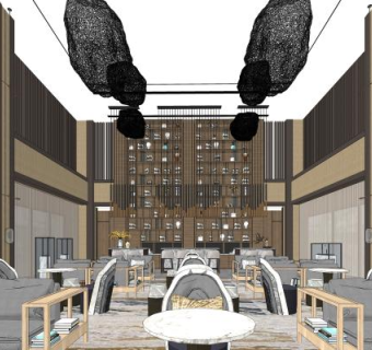 新中式SU模型下载