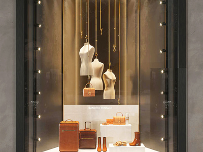 现代商场橱窗SU模型下载