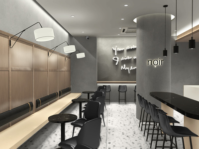 【SU悬赏模型】现代风格咖啡店SU模型下载