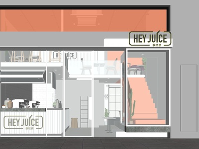 现代风格奶茶店SU模型下载