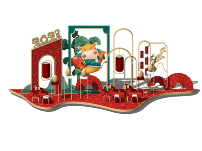 新中式饰品摆件SU模型下载