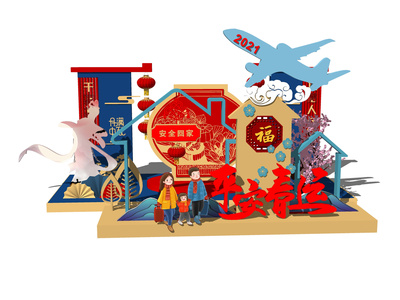 新中式饰品摆件SU模型下载